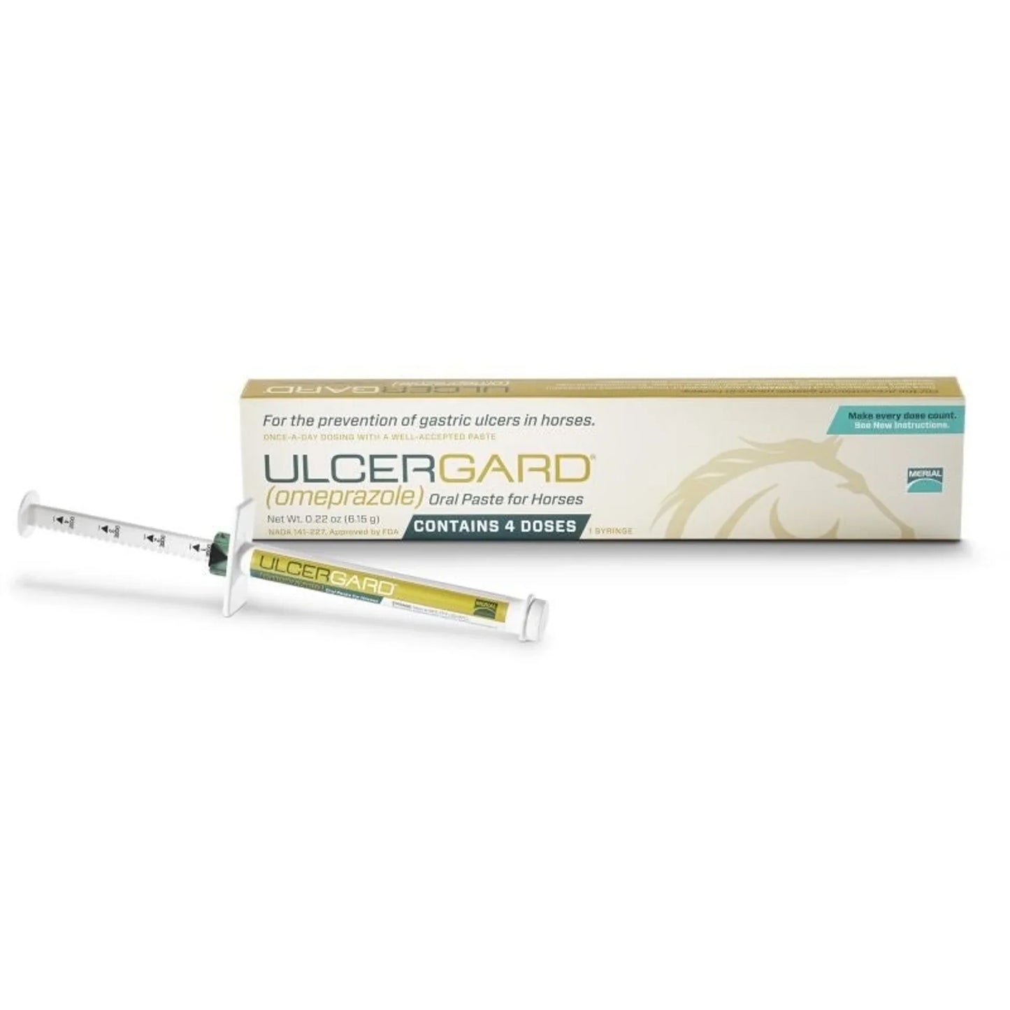 Merial UlcerGard (Omeprazole) Oral Paste for Horses 6.15g Each