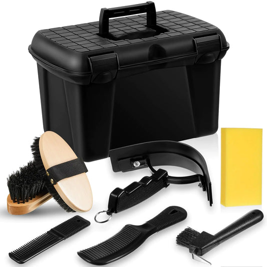 Large 8-piece Horse Grooming Box Kit