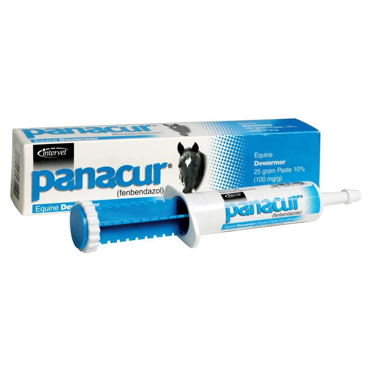 Panacur Equine Paste 10% Horse Wormer 100mg 1 x 25 Grams